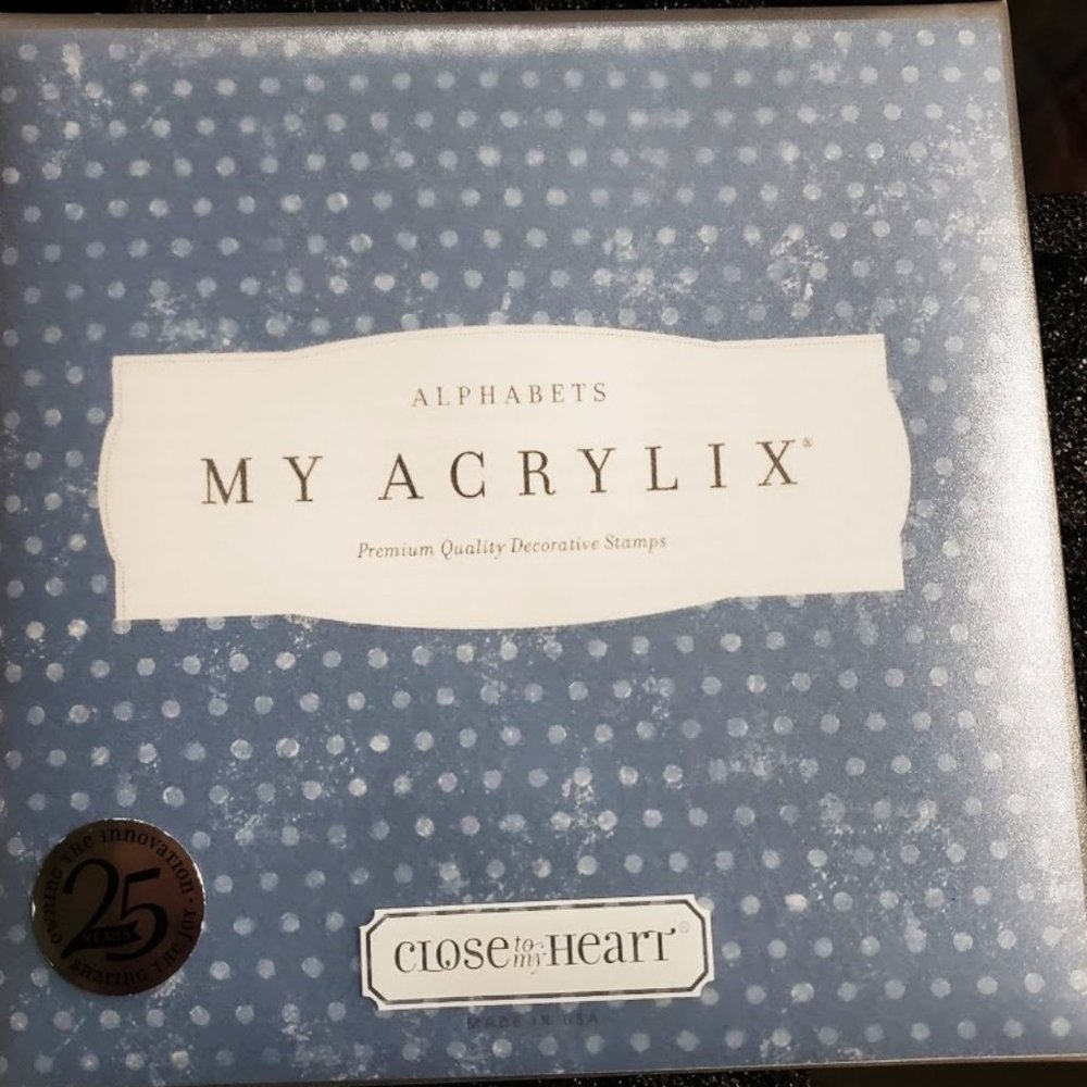 New My Acrylix Alphabets Close to My Heart Acrylic Decorative Stamps D1418
